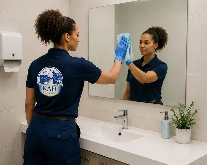 Désinfection des sanitaires de bureaux par KAH Services